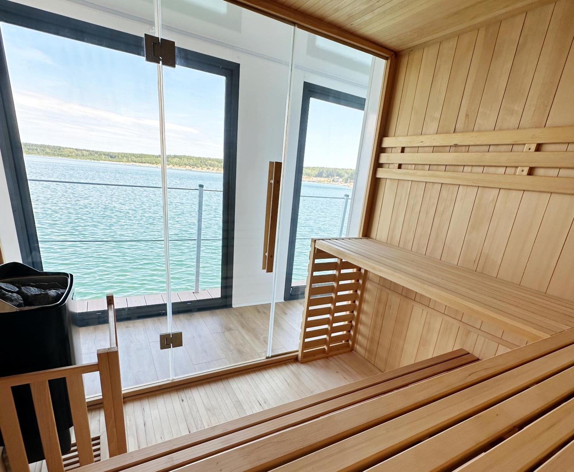 Schwimmendes Ferienhaus Sky Elsterheide Luaran gambar